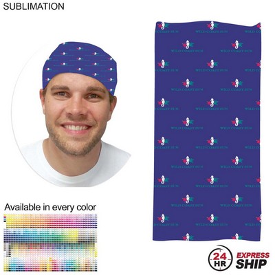 24 Hr Express Ship - Sublimated Multifunction Tubular Headwear (Fandanna Bandana)
