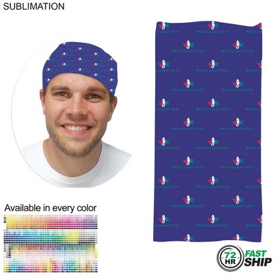 72 Hr Fast Ship - Sublimated Multifunction Tubular Headwear (Fandanna Bandana)
